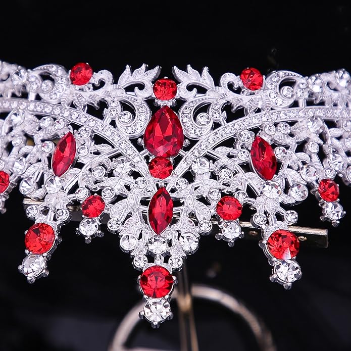 Tiaras and Crowns for Women Crystal Princess Tiaras Rhinestone Queen Crowns For Wedding Bridal Birthday Prom Pageant Party (Tiara 100)