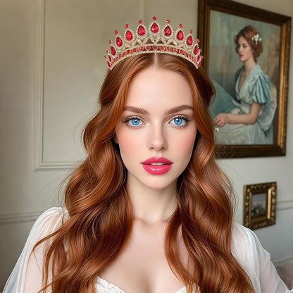Kamirola Tiaras Princess Crown for Women and Girls Crystal Headbands for Bridal, Princess for Wedding and Party(TR21)