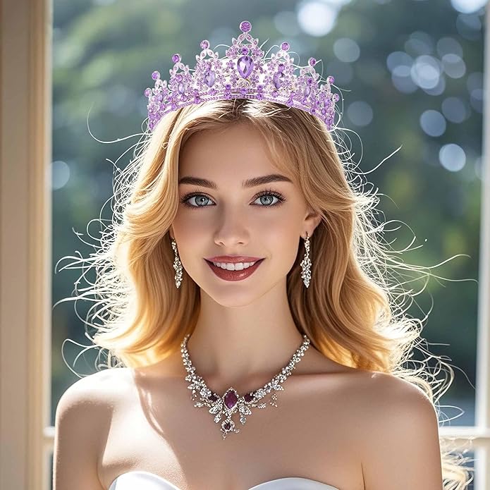 Kamirola - Queen Crown and Tiaras Princess Crown for Women and Girls Crystal Headbands for Bridal, Princess for Wedding and Party（01）