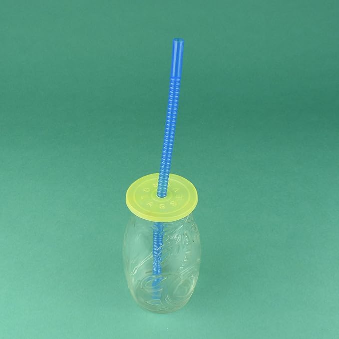 Bendable Straws - 11 inch Long Colored Flexible Straws - Bendy Drinking Straw Reusable - 14 Pack