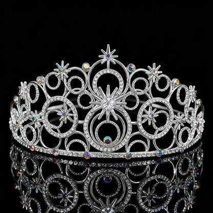 Stellar Crown for Women & Princess Tiaras, Wicth Merch Hat Accessories for Halloween, Bubble Headpiece for Women Party Dress Outfits