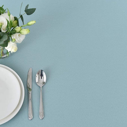 maxmill Textured Rectangular Tablecloth Water Resistance Antiwrinkle Spillproof Soft Jacquard Table Cloth for Dining Room, Buffet Banquet Parties and Holiday Dinners, 60 x 104 Inch, Dusty Blue