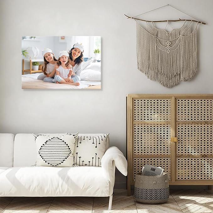 DBLAKI Personalized Custom Canvas Prints - Custom Framed Canvas Prints With Your Photos,Printed Photo To Canvas Wall Art Ideal for Home Decor Gifts Keepsakes 18" x12"