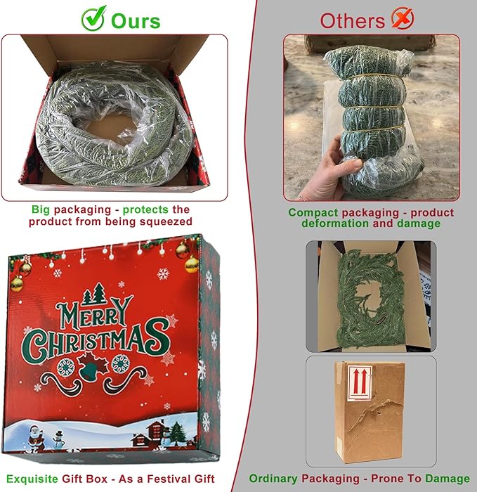 6 Ft Real Touch Christmas Garlands,Thick and Lush，Soft Bendable, Pine Cedar Garland Artificial Realistic, guirnaldas navideñas，Christmas Garland for Mantle,Outdoor Indoor Christmas Decorations