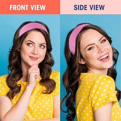 Hotop 20 Pcs Sport Stretchy Headbands for Girls Women Non Slip Soft Fabric Elastic Headband Bulk for Yoga DIY Team Gifts
