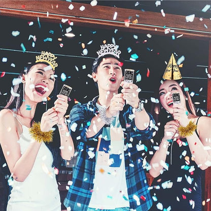 Auihiay 269 PCS New Years Eve Party Supplies | Includes Happy New Year Tiaras, Cone Hats, Bracelets, Horns, Squawkers, Leis & More | Perfect for New Years Decorations 2026 & NYE Celebrations
