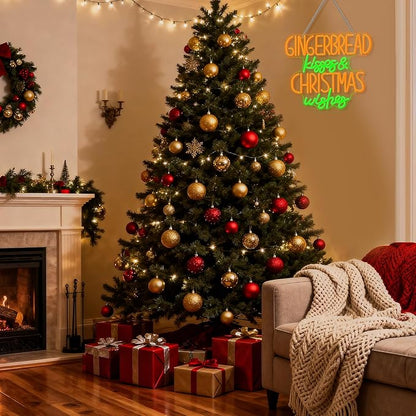 Horseneon Christmas Neon Sign Sweet Christmas LED Wall Light for Kitchen Dining Room USB Powered Adjustable Brightness Holiday Home Decor Gift