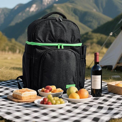 Picnic Backpack - Picnic Set for 2 Person with 2 Insulated Cooler Compartment, Blanket and Cutlery Set, Ideal Bridal Shower Gifts, Engagement Gifts for Couples & Unique Wedding Gifts for Couples 2025