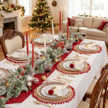 KIRE 175PCS Gold Plates Disposable - Holiday Heavy Duty White and Gold Plastic Plates Dinnerware Sets - 25 for Dinner 25 for Dessert 25 Pre Rolled Napkins and 25 Cups for Birthday/Christmas/Wedding
