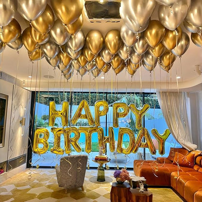Giant K Alphabet Name Balloon, Gold Self Inflating Custom Letter Balloons Birthday Decor, 40 Inch Helium Mylar Foil Word Balloons Letters for Girls Men Anniversary Party Graduation Decoration Supplies