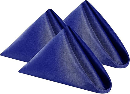 Cloth Napkins 20x20 inch Washable Polyester Dinner Napkins Soft Table Napkins for Wedding Party Dining Banquet(Royal Blue,25PCS)