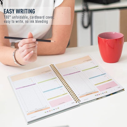 ADHD Daily Planner - Productivity & Undated Task Management Organizer for Neurodivergent Adults, Focused Planner for Men & Women - B5 Colorful Flowers