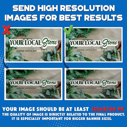 Custom Banners and Signs for Indoor Outdoor w/Any Image, Logo & Text Vinyl Banner | 5 Theme, 15 Font & 25 Background Options | Personalized Banners - 5x15
