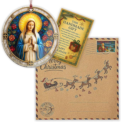 Nativity Ornaments - Regilious Christian Gifts for Women | Men - Christian Christmas Ornaments - Easter Decor - Christmas Decor - White Elephant Gifts - Xmas Tree Decoration