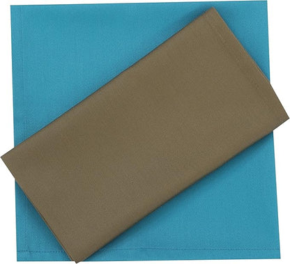 Zoyer Cloth Napkins Set of 12, 18x18 Inches Cotton Enrich Napkins Cloth ‎Washable, Soft & Durable Dinner Napkins for Parties, Wedding, Christmas, ‎Thanksgiving & Everyday Use - Mulitcolor 1 Each