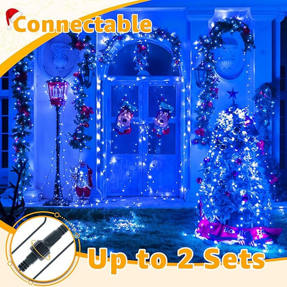 Ollny RGB Halloween Lights 200 LEDs 66 FT, 130 Modes Color Changing Connectable Christmas Lights with Remote, Timer & Waterproof, Outdoor Christmas String Light for All-Year House Decorations