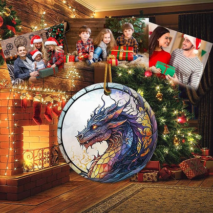 Dragon Christmas Ornament 2025 Christmas Ornament Holidays Ornaments Christmas Tree Ornaments Hanging Accessories Navidad decoracion Xmas Dragon Lovers Gifts Ideas for Indoor Outdoor Decor