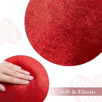 AELS Heart Shaped Pillow, 20 Inches Heart Decorative Throw Pillows, Love Pillows Cute Pillow, Valentines Day Decorations, Wedding Decor, Living Room Bedroom Nursery Decor, Shiny Red