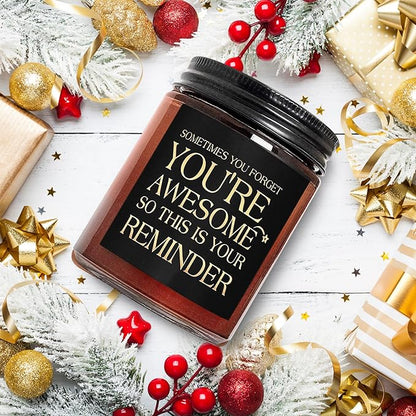 You're The Best Scented Candles - Bestie Gift for Women - Friendship, Birthday, Christmas, Thank You, Appreciation Gifts for Coworker, Best Friend, Sister, Mom - Natural Soy Candle for Home