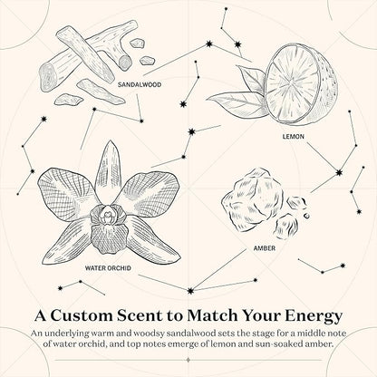 Birthdate Candles, June 4 - Gemini Zodiac Scented Candles Birthday Gift - Orchid, Sandalwood & Lemon Scent - All-Natural Soy & Coconut Wax, 60-80 Hour Burn Time - Made in USA