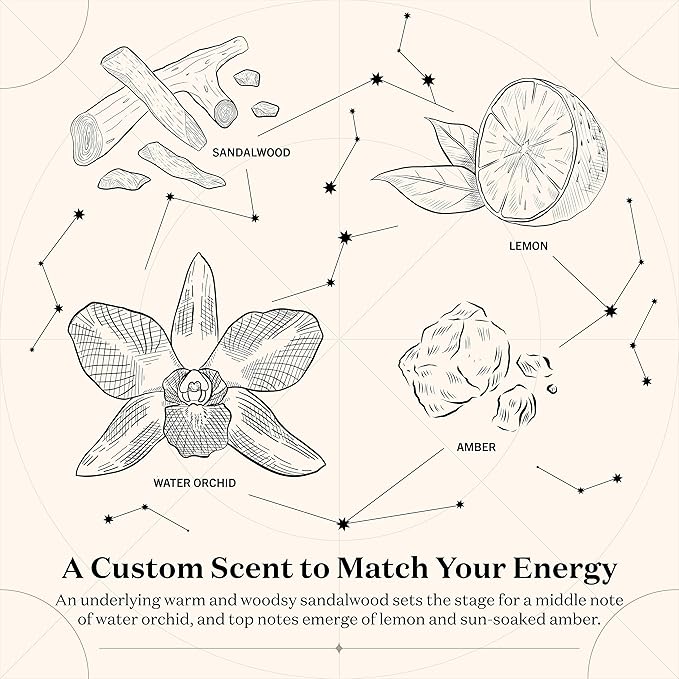 Birthdate Candles, June 8 - Gemini Zodiac Scented Candles Birthday Gift - Orchid, Sandalwood & Lemon Scent - All-Natural Soy & Coconut Wax, 60-80 Hour Burn Time - Made in USA