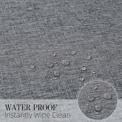 Cloth Napkin Set of 8 Square Washable Reusable Linen Fabric Polyester for Kitchen Dinner Dining Restaurants Wedding Party Banquet Table(Gray/17x17 Inch)