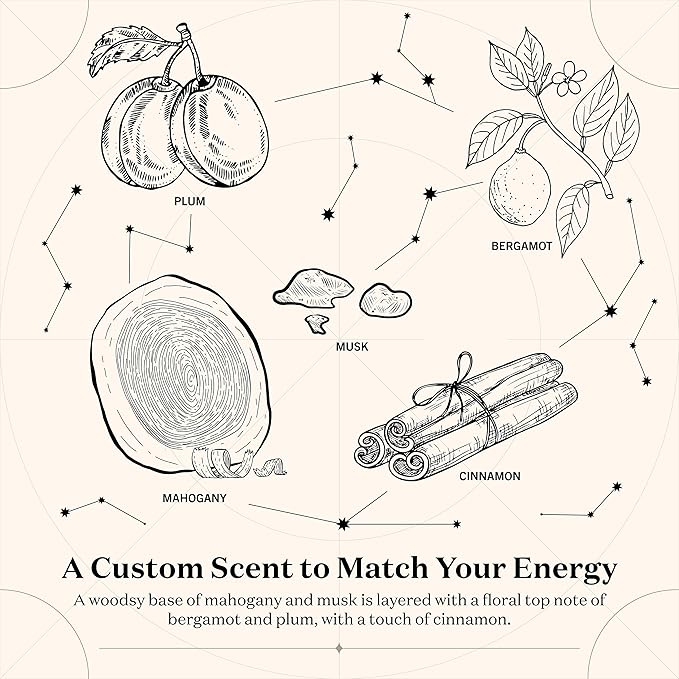 Birthdate Candles, October 24 - Scorpio Zodiac Scented Candles Birthday Gift - Bergamot, Cinnamon & Mahogany Scent - All-Natural Soy & Coconut Wax, 60-80 Hour Burn Time - Made in USA