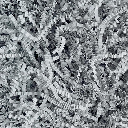 2 LB Grey Crinkle Paper Shred Filler for Gift Baskets Box Stuffing