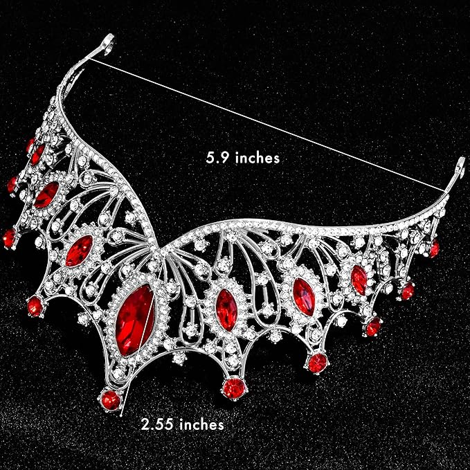 TAROSE Silver Tiaras for Women and Girls, Crystal Gold Crowns for Women, Hair Accessories for Bride/Halloween/Prom/Birthday