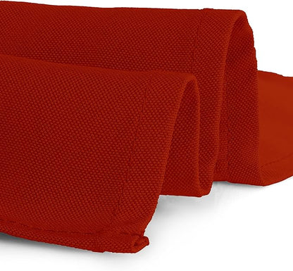 Gee Di Moda Rectangle Tablecloth - 60 x 126 Inch Burnt Orange - Heavy Duty, Washable Fabric - For 8 Ft Rectangular Table, Buffet, Dinner, Wedding & Baby Shower