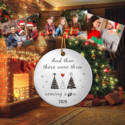 2026 Pregnancy Announcement Gift,2026 Baby Gender Reveal Ornament,Expecting Baby Coming Soon Announcement Ideas for Family,Husband, Expecting Parents to Be Unique Gifts