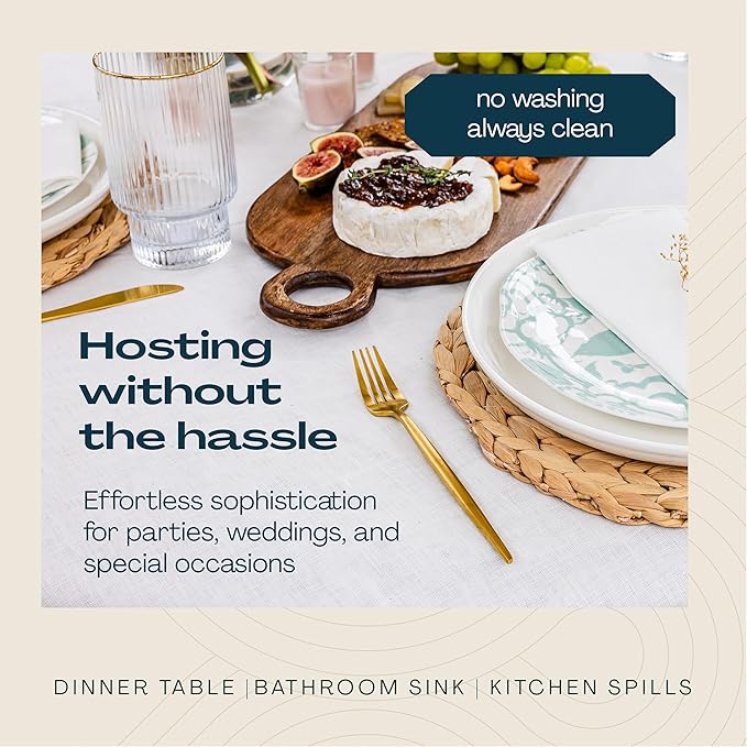 5000-Pack Disposable Guest Towel Paper Napkin - Disposable Cloth-Like Guest Towels - Soft And Absorbent Tissue Paper For Kitchen, Bathroom, Party, Wedding, Or Event
