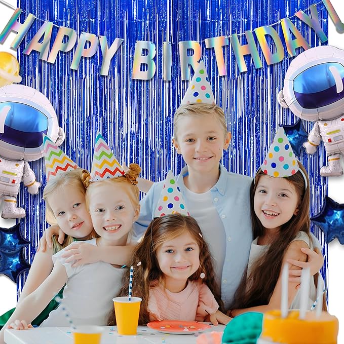 Holographic Happy Birthdays Banner - GREATRIL Pre-Strung No DIY Iridescent Birthdays Banner Bunting Colorful Signs for Birthdays Party Backdrop Decoration