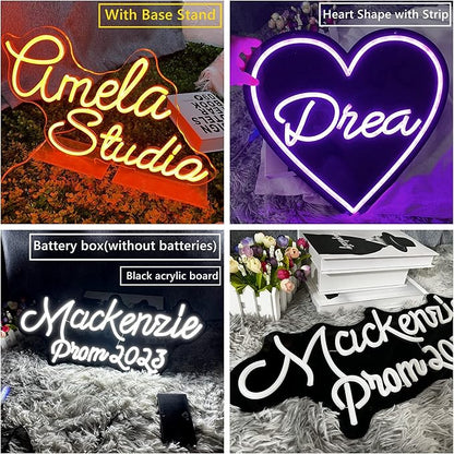 Custom Neon Signs Wedding Decor,Personalized Name Sign Customizable,Custom Led Sign Wall Decor Business Bar Salon Beauty Shop Led Lights Birthday Party Gifts Kids