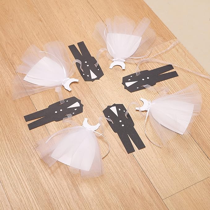 Bridal Shower Decoration Wedding Banners - Core Decorations for The Bride and Groom, Engagement Party Table Decorations, Wedding Dress Selection, Bridal Shower Decorations.Bride to Be Chair Banner