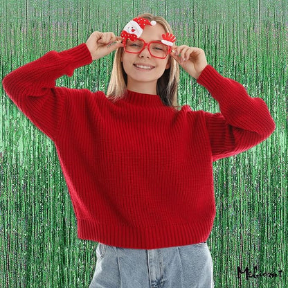 4 Pack Light Green Fringe Curtain Backdrop, 3.2Ft x 8.2Ft Sparkle Metallic Tinsel Foil Fringe Streamers Background for Photo Booth Birthday Wedding Baby Shower Party Thanksgiving Christmas Decorations