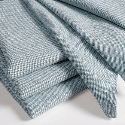 Native Fab Solid Cloth Napkin Set of 12, 100% Chambray Cotton, Washable, Reusable Dinner Cloth Napkin 17x17 inches, Table Decor Napkins for Dinner, Events, Teal Green