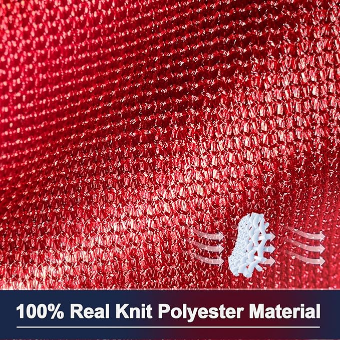 Knit Polyester American Flag 4x6 FT Outdoor Heavy Duty Luxury TearProof Series, Premium American Flags 4x6 for Outside, Knit USA US Flag with Wind Tunnel and Glow Effect, Embroidered Stars