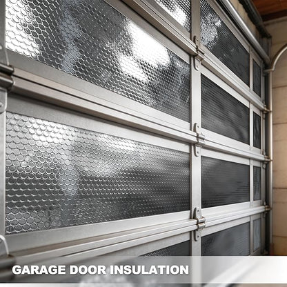 Window Insulation for Summer Heat,Bubble Reflective Insulation Roll 16" x 10 FT, Reflective Window Film Heat Blocker, Garage Insulation, RV Window Insulation.