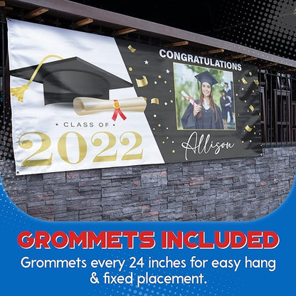 Custom Banners and Signs for Indoor Outdoor w/Any Image, Logo & Text Vinyl Banner | 5 Theme, 15 Font & 25 Background Options | Personalized Banners - 2x6