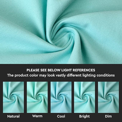 Encasa XO Egg Blue Cloth Napkins Set of 6, 17"x17" | Solid Color Cotton Dinner Napkins | Washable & Reusable Napkins for Dining Table Fall Decoration, Holiday & Christmas Festivals