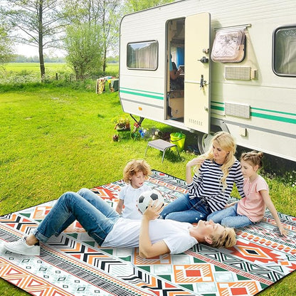 Beach Blanket Waterproof Sandproof Extra Large Beach Mat 79" X 83"/120"x108"for 1-8 Adults Quick Drying Durable Outdoor Picnic Mat for Beach Travel Camping Hiking