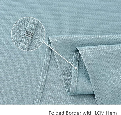 maxmill Textured Rectangle Tablecloth Water Resistant Wrinkle Free Spill-Proof, Soft Jacquard Table Cloth for Banquet Parties Event Holiday Dinner, Indoor and Outdoor Use, 60 x 84 Inch, Dusty Blue