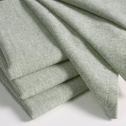 Native Fab Solid Chambray Cloth Napkin Set of 12, 100% Cotton, Washable, Reusable Dinner Cloth Napkin 17x17 inches, Table Decor Napkins for Dinner, Events, Olive Green