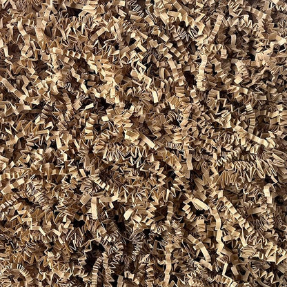 2 LB Brown Crinkle Cut Paper Shred Filler for Gift Baskets Party Favors Stuffing Easter Egg Grass