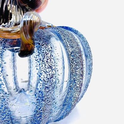 Luke Adams Glass Handmade Glass Pumpkins Handmade Table Top Home Decor (Squat, Happily Ever After)