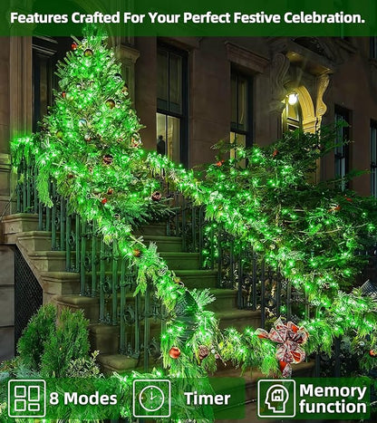 750 LED 246FT Christmas Lights Outdoor, Super Long Waterproof Christmas String Lights with 8 Modes, Christmastree Lights with Timer Memory for Fence Garden Xmas Wedding Party DecorGreen