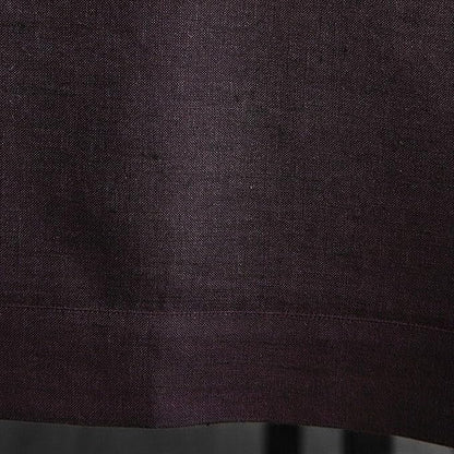 Solino Home Grape Linen Tablecloth 60 x 108 Inch - 100% Pure Linen Table Cloth for Rectangle Tables - Athena, Machine Washable Tablecloth for Fall, Autumn, Winter, Christmas, Holiday, New Year