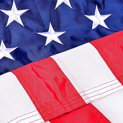 American Flag 3X5 Feet, U.S. 50 Star Sewn USA Patriotic Heavy Duty Flag Patriotic Decorations For Outside, 4th Of July Flag Decorations