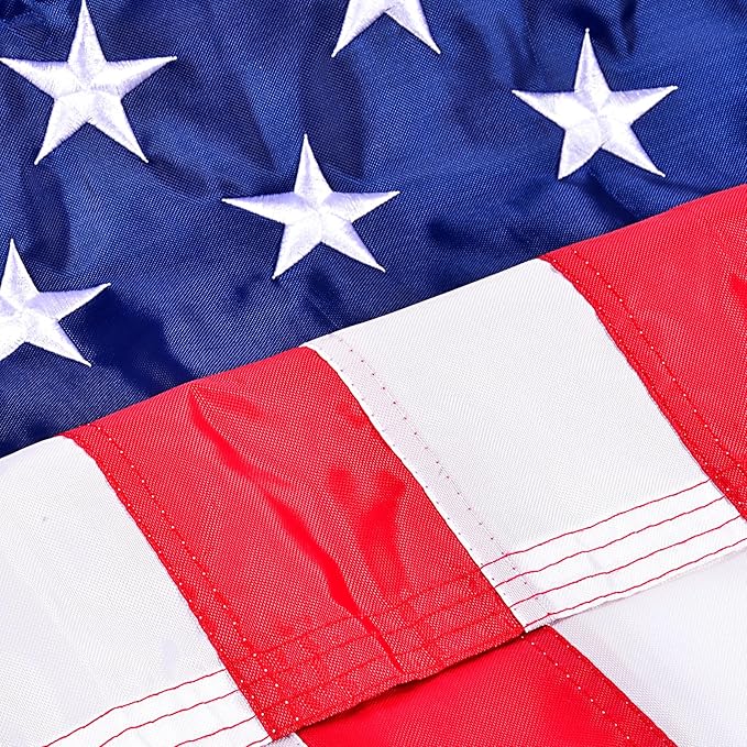 American Flag 2X3 Feet, U.S. 50 Star Sewn USA Patriotic Heavy Duty Flag Patriotic Decorations For Outside, 4th Of July Flag Decorations